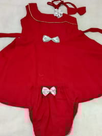 বাচ্চা মেয়েদের সুতি কাপড়ের জামা ও প্যান্ট সেট।_img_1