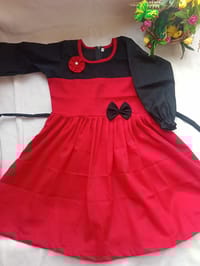 বাচ্চা মেয়েদের সুতি কাপড়ের ফুল হাতার জামা।_img_0