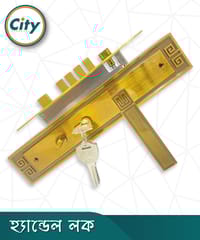 উচ্চ সুরক্ষা বড় আকারের হ্যান্ডেল লক অতিরিক্ত নব সহ প্রধান দরজার জন্য সি এফ রঙের দরজার লক Door Lock_img_1