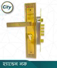 উচ্চ সুরক্ষা বড় আকারের হ্যান্ডেল লক অতিরিক্ত নব সহ প্রধান দরজার জন্য সি এফ রঙের দরজার লক Door Lock_img_2