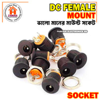 1PCS- Female Mount 2.1mm 3 Pin 5.5x2.1mm 5V 12V 24V DC Power Supply Socket_img_0