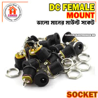 1PCS- Female Mount 2.1mm 3 Pin 5.5x2.1mm 5V 12V 24V DC Power Supply Socket_img_5