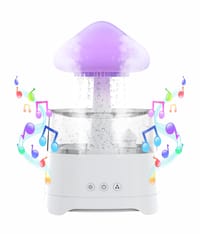 5 IN 1 Bluetooth Speaker Rain Cloud Humidifier, switchable 7 colors, 450ml capacity super quiet, intelligent anti-dry function_img_0