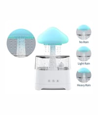 5 IN 1 Bluetooth Speaker Rain Cloud Humidifier, switchable 7 colors, 450ml capacity super quiet, intelligent anti-dry function_img_2