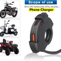 Universal Motorcycle Handlebar Phone Fast Charger_img_1