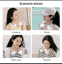 MAYTTO Neck Fan Portable Bladeless 360° Adjustable USB Cooling Neck Fan._img_3