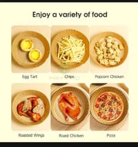 MAYTTO Air Fryer Paper Baking Oil Proof and Oil Absorbing Paper Plate 30pcs_img_7