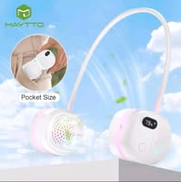 MAYTTO Neck Fan Portable Bladeless 360° Adjustable USB Cooling Neck Fan._img_0
