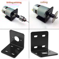 L Type Motor Bracket for 775 DC Motor – Heavy Duty Steel Mounting Clamp_img_3