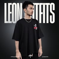 "SILENT" Men’s Oversized Drop Shoulder T-shirt in BLACK._img_2