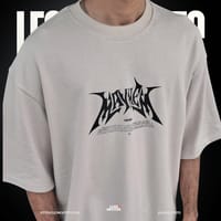 Men’s Oversized Drop Shoulder T-shirt in Off White._img_3