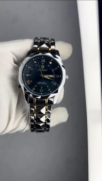 Gold Quartz Watch For Men_img_0