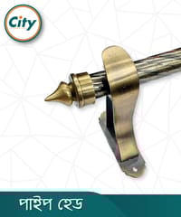 ১ জোড়া (২ পিস) অ্যান্টিক ব্রাশ পলিশ করা পর্দার পাইপ কভার ছোট আকারের পাইপ ক্যাপ পাইপ হেড ১ ইঞ্চি পাইপের জন্য_img_2