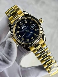 Gold Quartz Watch For Men_img_0