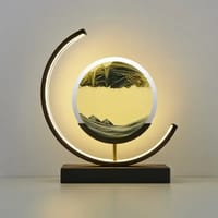 Table Lamp Quicksand Night Light 3D Hourglass Bedside Lamps_img_7