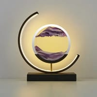Table Lamp Quicksand Night Light 3D Hourglass Bedside Lamps_img_10