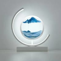Table Lamp Quicksand Night Light 3D Hourglass Bedside Lamps_img_13
