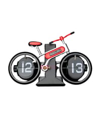 MidClock HY-F117 Unique Bicycle Vintage Flip Desk Clock_img_0