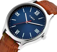TIMEX  Blue Dial Leather Strap Analog Watch - For Men_img_1