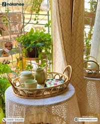 বেতের ট্রে (Cane Tray) - ওভাল আকৃতি (Design Code: T02)_img_5