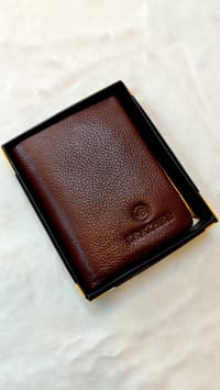 ১০০% চামড়ার মানিব্যাগ মিডিয়াম লং ওয়ালেট_img_3