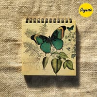 Vintage Butterfly Sketch Square Sketchbook by OXYNOTE_img_4