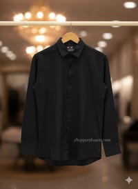 Micro stitch shirt- Black (Premium)_img_1