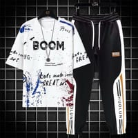 Drop Shoulder Mash T-Shirt and Trouser_img_3