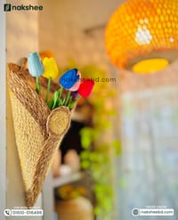 Vshape Planter + 5 Piece multicolor Tulip_img_3