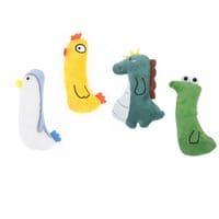 Pet Supplies Cute with Catnip Plush Cat Animal Shape Toy Home_img_1
