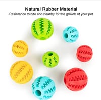 Pet Dog Toy Interactive Rubber Balls for Small Large Dogs Puppy Cat Chewing Toys Pet Tooth Cleaning Indestructible Dog Food Ball_img_2