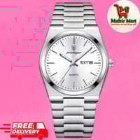 POEDAGAR 930 Men's New Luxury Luminous Date Week Stainless Steel Quartz Watch For Men_img_1