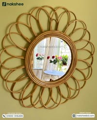 Rattan Frame Mirror 23/23' size RM02_img_0