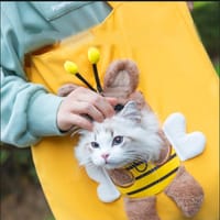 Cat Carrier Bag Canvas Pet Shoulder Bag for Puppy Small Dogs and Cats Hiking_img_1