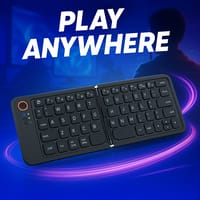 GearUP B023 Rechargeable Ultra Slim Folding Pocket Bluetooth Keyboard_img_0