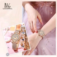 💥LouisWill Steel Strap Waterproof Wristwatch_img_2
