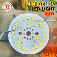 Solar DC 12V LED Lamp Plate 20W 24LED Round No Need Driver Smart Bulb Lamp For DIY Golden Color LED Floodlight Spotlight PCB Round shape DC 12 V LED Bulb Lamp Plate 20W Direct DC Led Light Plate_img_0