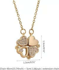 Love Heart Magnetic Pendant Chain Necklace_img_2