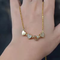 Love Heart Magnetic Pendant Chain Necklace_img_4