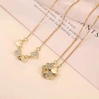 Love Heart Magnetic Pendant Chain Necklace_img_5