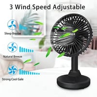 Awei F29 Compact Strong Wind Rechargeable Fan Desktop Silent Fan_img_0