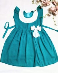 প্রিমিয়াম লিলেন কাপড়ের বেবি ড্রেস।_img_0