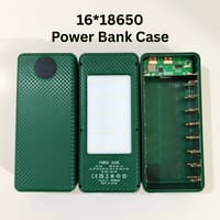 16pcs 18650 Battery Solderless 22.5W Fast Charging Power Bank Case with LED Light_img_1