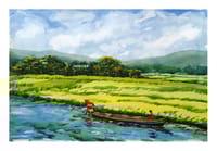 Tranquil River Through Golden Fields_img_0