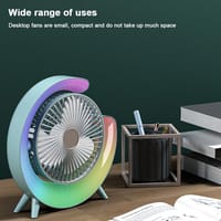 Mini Portable Desktop Fan – Colorful and Compact for Home or Office Use_img_2