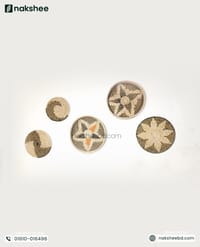 ৫ পিসের কাইসা গ্রাসের ওয়াল ডেকোর সেট_img_0