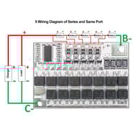 4S/5S 100A BMS 14.6V / 18.2V LiFePO4 & Ternary Lithium Battery Protection Circuit Board with Balancing S0318_img_2