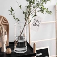 Transparent glass vase_img_3