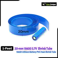 18650 Lithium Battery PVC Heat Shrink Tube – Blue | 30mm, 100mm, 120mm, 130mm Width | Insulated Film Wrap for 1S–3S Battery Pack_img_0