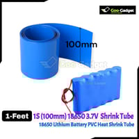 18650 Lithium Battery PVC Heat Shrink Tube – Blue | 30mm, 100mm, 120mm, 130mm Width | Insulated Film Wrap for 1S–3S Battery Pack_img_1